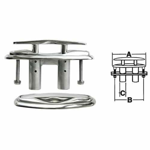 BITTA A SCOMPARSA IN ACCIAIO INOX AISI 316