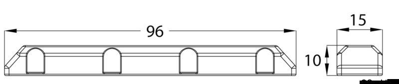 Protezione per pontile MEDIUM FENDER blu
