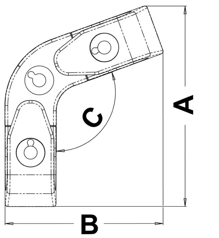 Passacavo angolare a rulli 110°