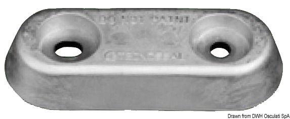 Anodo ovale VETUS in Alluminio 130 g