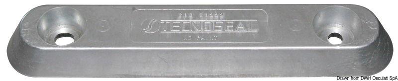 Anodo ovale alluminio VETUS 900 g