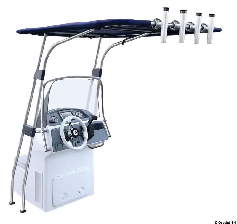 T-Top in lega leggera 1700x1400x2010 mm Blu