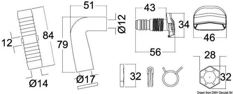 Kit immissione acqua pulita Tecma bianco