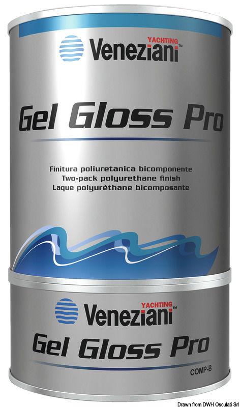 Smalto bicomponente Gel Gloss bianco 0,75 l