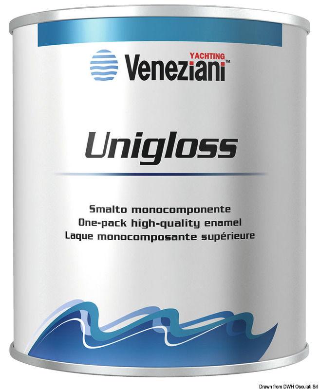 Smalto Unigloss blu fondale 0,5 l